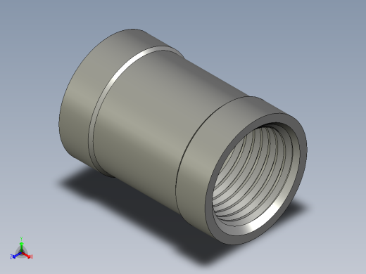 螺纹管管箍-等径有边 DN10