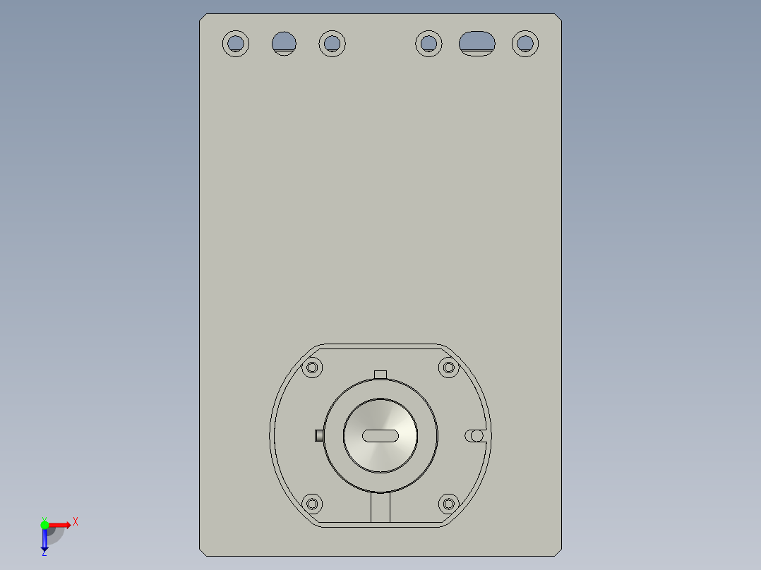 HW冲孔组NA410(辛格林)俯视图