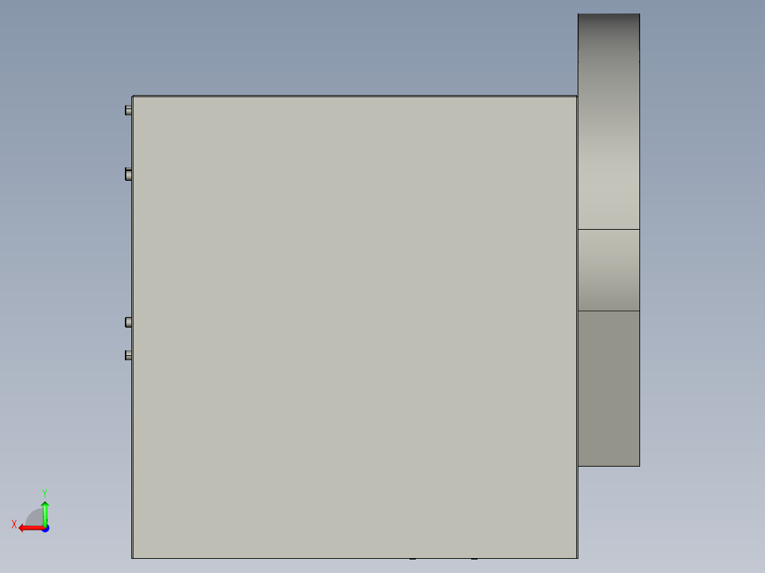 新型餐厅自动切菜机后视图