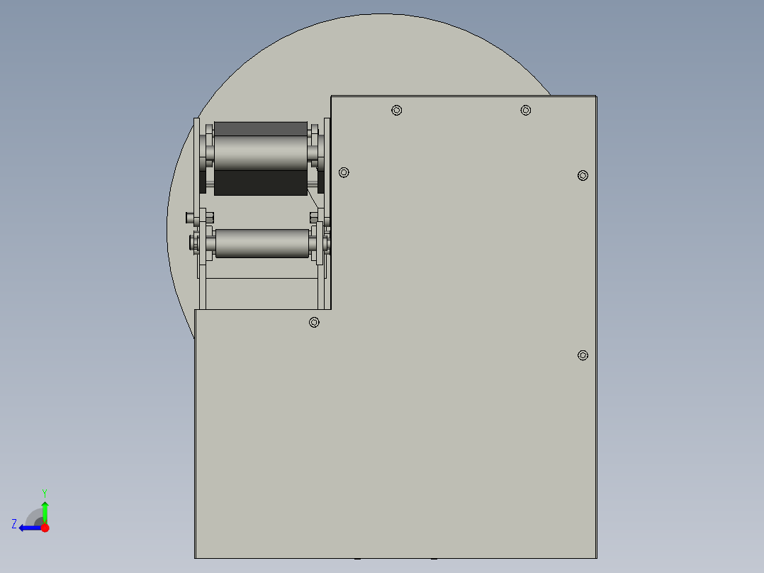 新型餐厅自动切菜机右视图