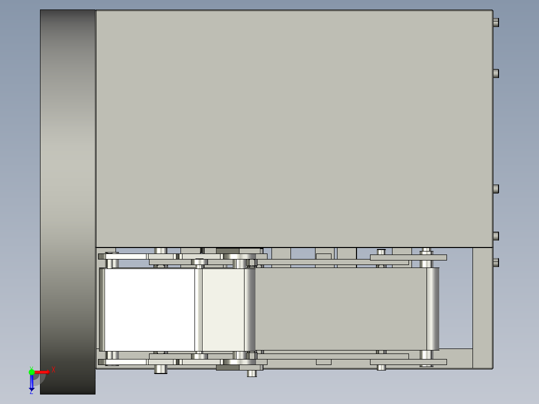 新型餐厅自动切菜机俯视图