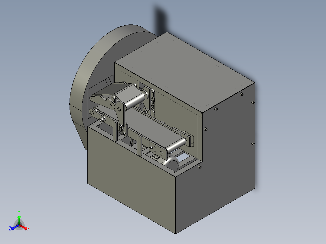 新型餐厅自动切菜机正等轴测图