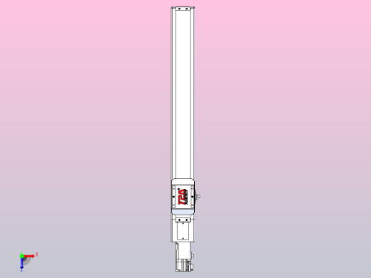 滚珠丝杠直线轴带导轨全封闭TPA-HCR-65S-1610C-L450-M-C-P10-N3俯视缩略图