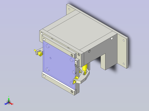 一款电路板定位机构3D模型