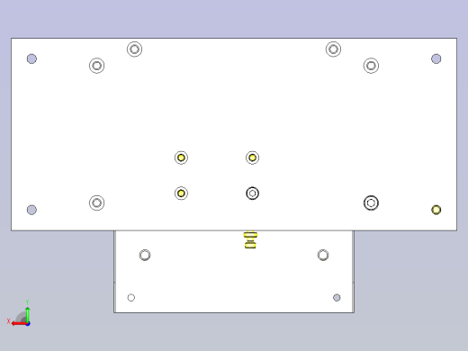 一款电路板定位机构3D模型后视缩略图