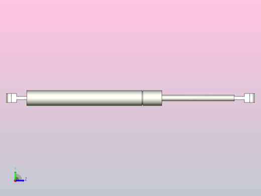 耐腐蚀型氮气弹簧[NSE-15-70-81.3]左视缩略图