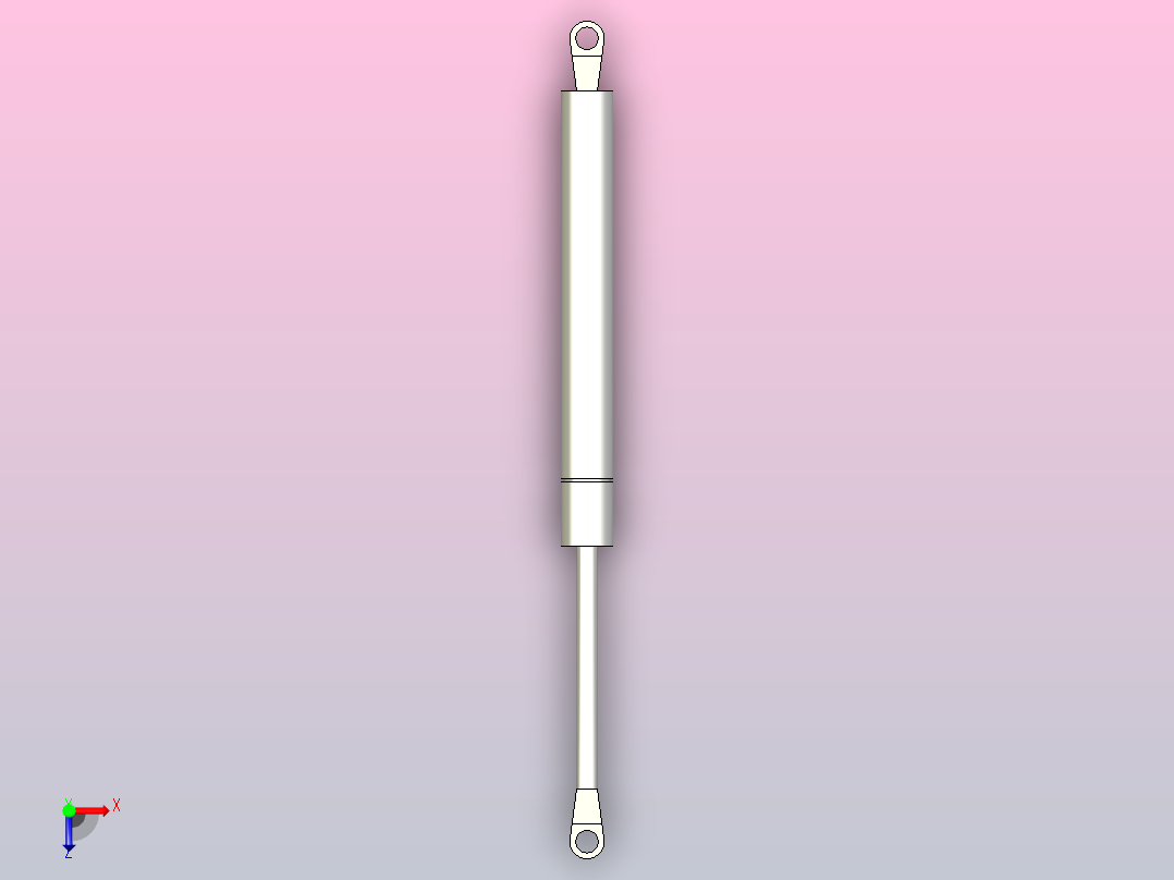 耐腐蚀型氮气弹簧[NSE-15-70-81.3]俯视图