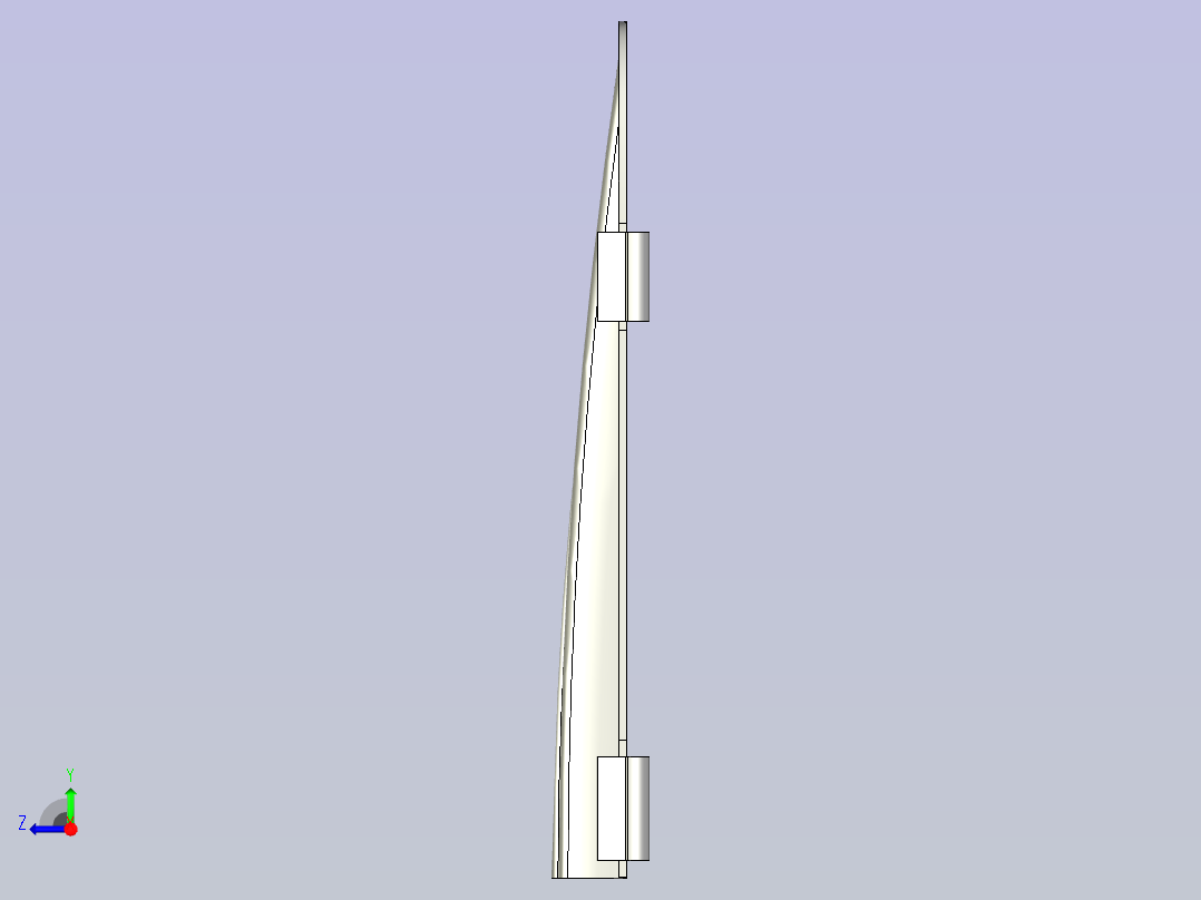 A0004605-汽车保险杠的复杂部件右视图