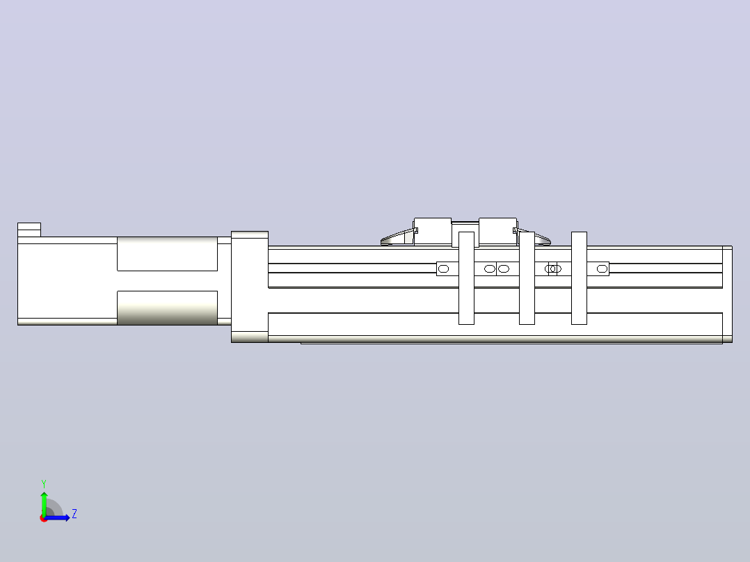 MTH5M标准螺杆滑台[MTH5M-L#-50-BC-P10-C3]左视图