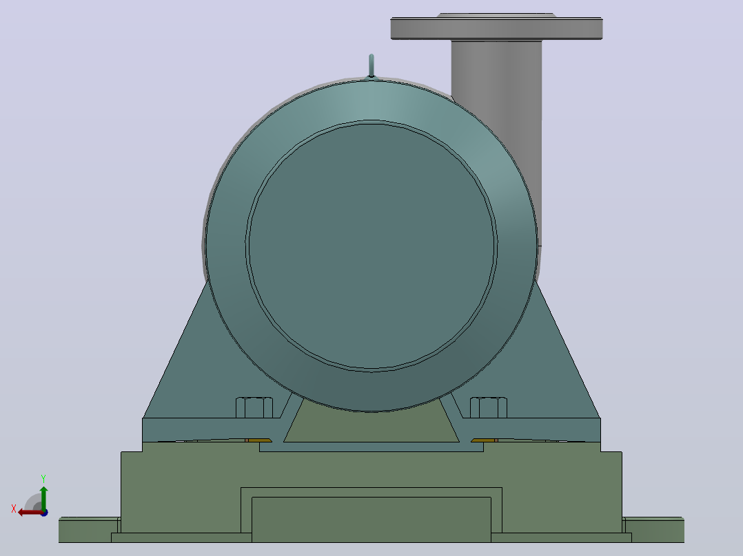FSB型氟塑料合金离心泵[100FSB-32]后视图