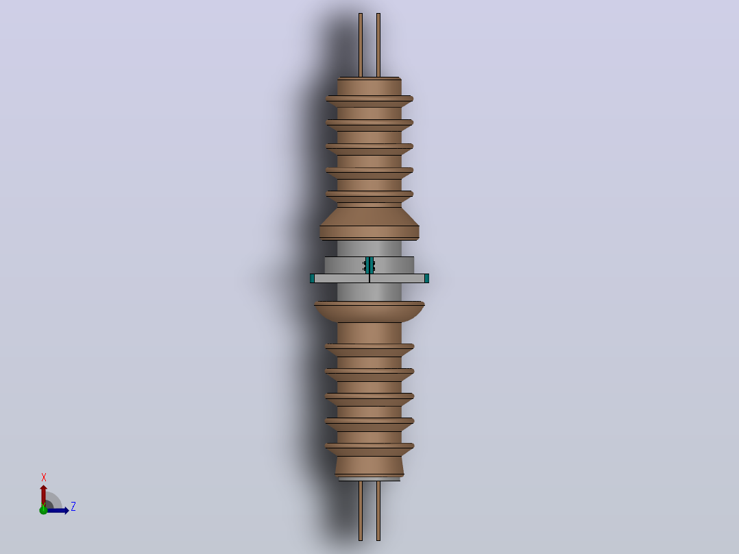 CB-CWB-CWW-35-40.5KV／800A-1000A-1250A户外高压穿墙套管[CWWB-35／2000]俯视图