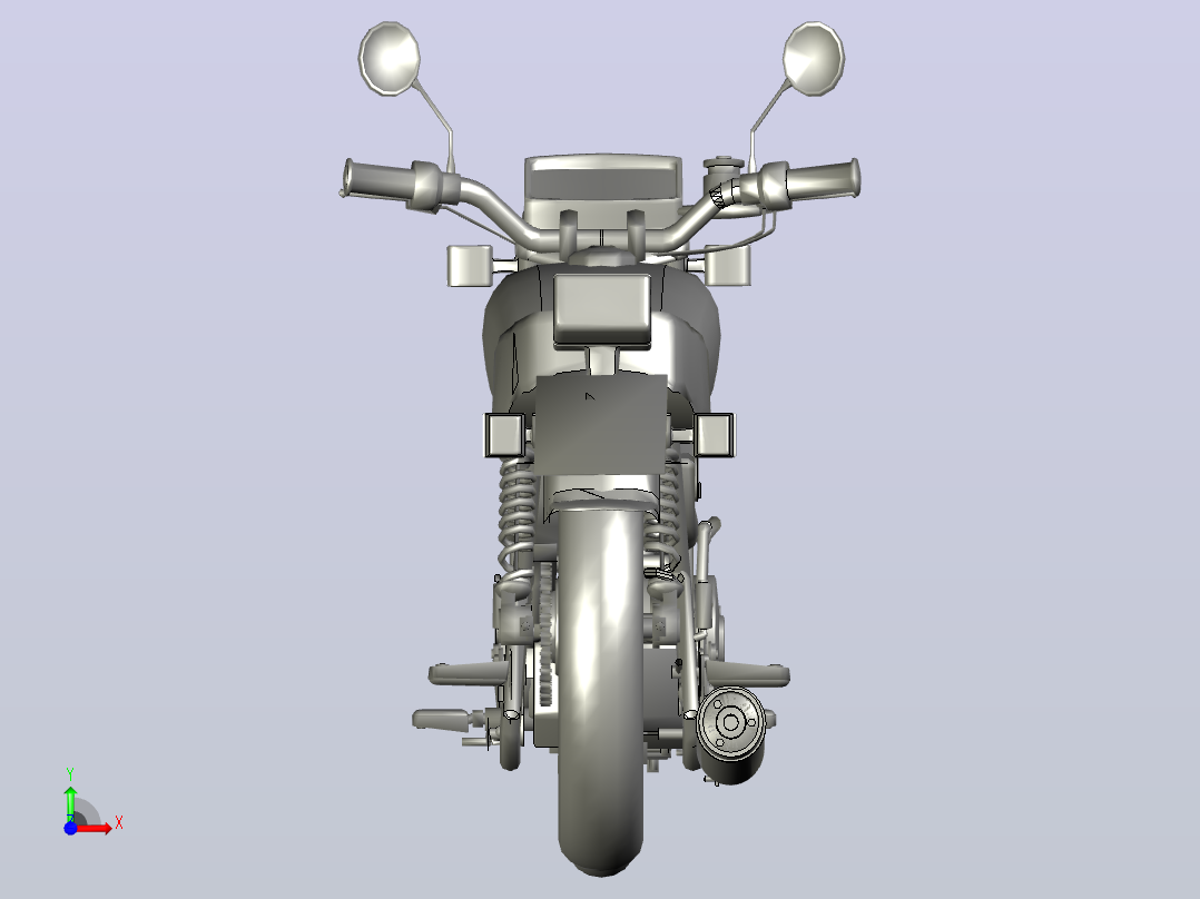 本田125_Honda 125 Asl摩托车前视图