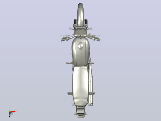 本田125_Honda 125 Asl摩托车俯视缩略图