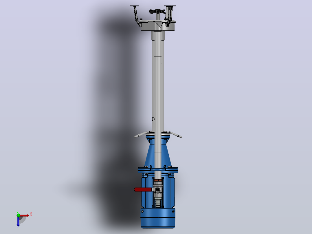 污水提升泵Bomba sumergible GC_26024_015型，俯视图