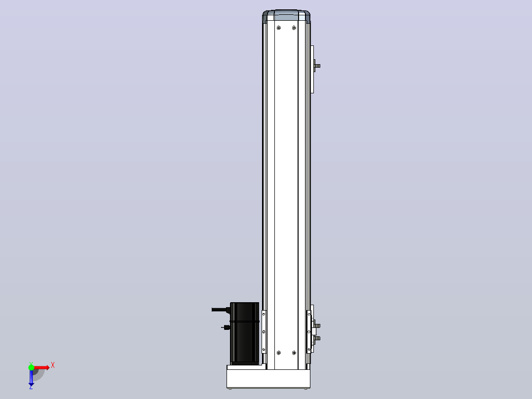 ETH12-550-BR-200W+煞車直线模组俯视图