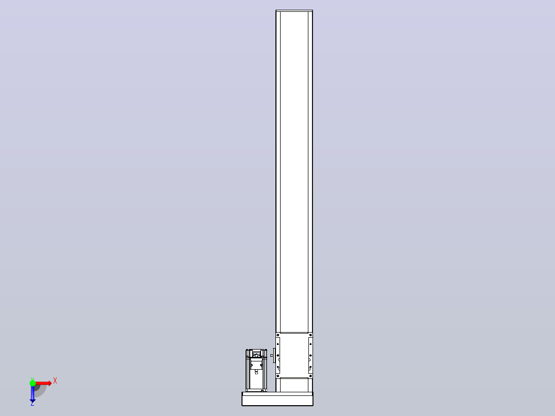 滚珠丝杠直线轴带导轨全封闭TPA-HCR-105D-1610C-L850-ML-C-P40-N3俯视图