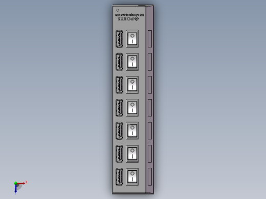7端口（USB）高速集线器俯视缩略图