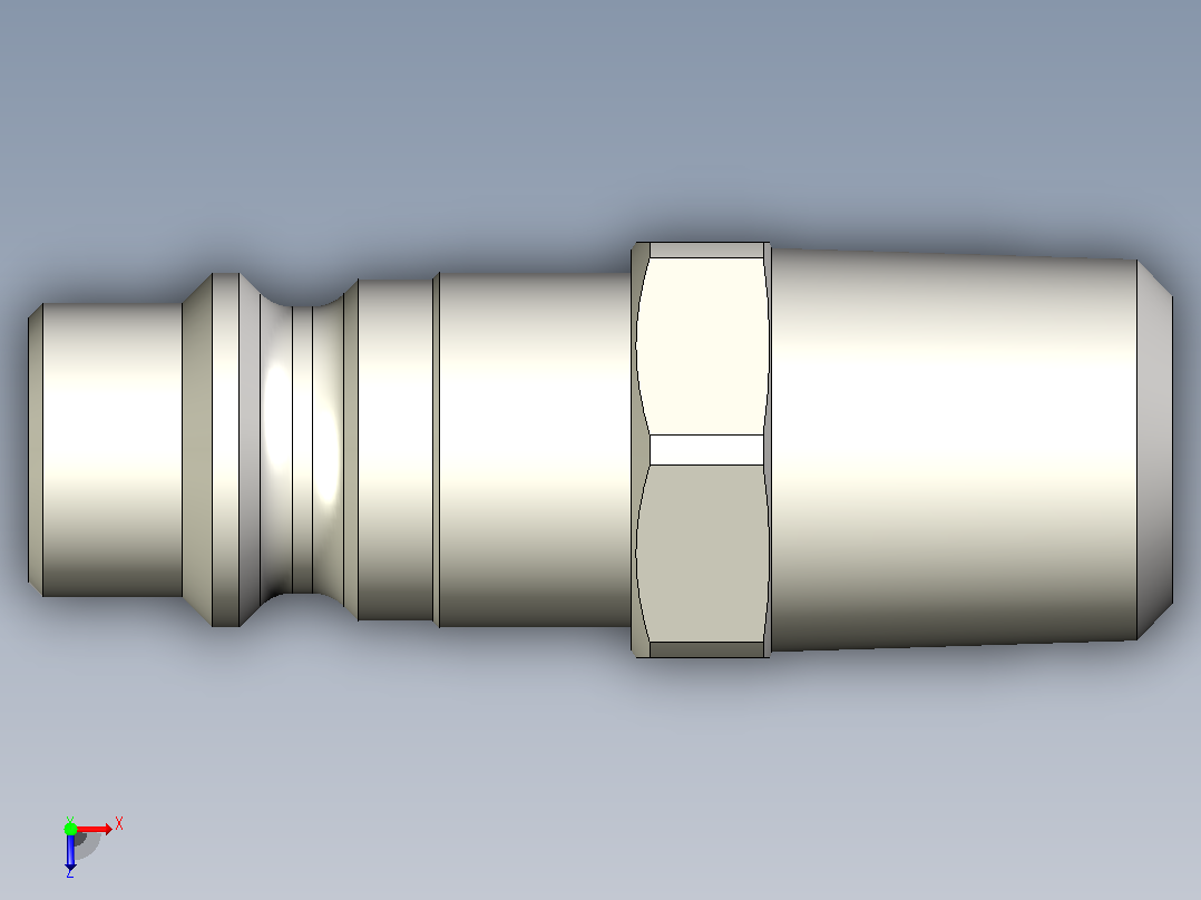 管接头，连接器，外螺纹，CEJN俯视图