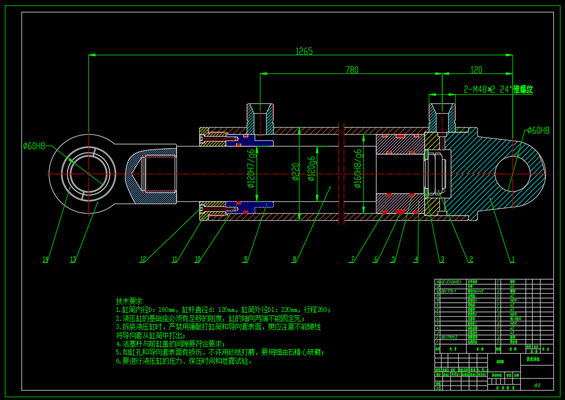 ZY13000-28-63D 型液压支架（抬底油缸设计）（CAD+说明书）