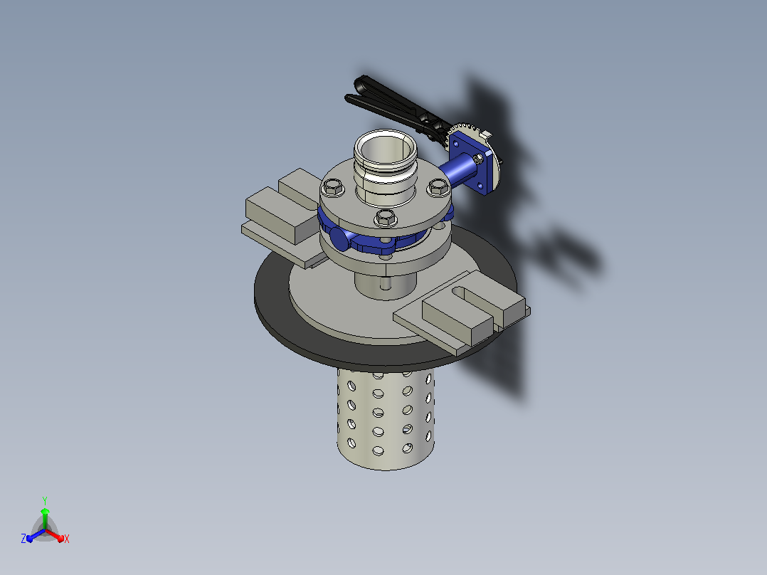 BM3400型磨机排料系统正等轴测图