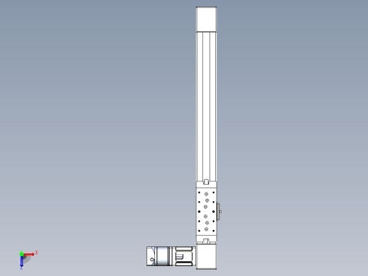 带式直线轴半闭式TPA-ONB-60-140-L450-DL-J60-N3俯视缩略图