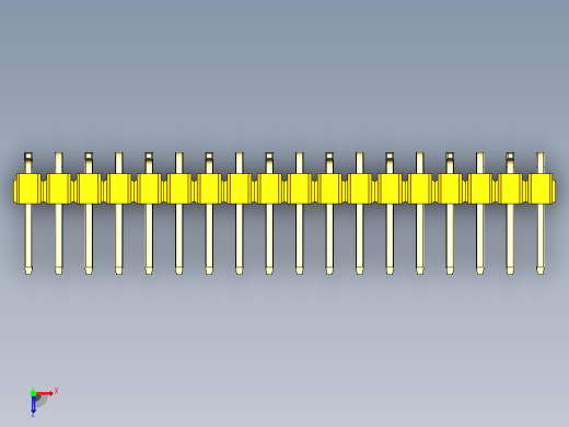 DS1022彩色排针 黄色 18引脚 100密尔 SMT 类型 R1 版本1.0.zip.zip俯视缩略图