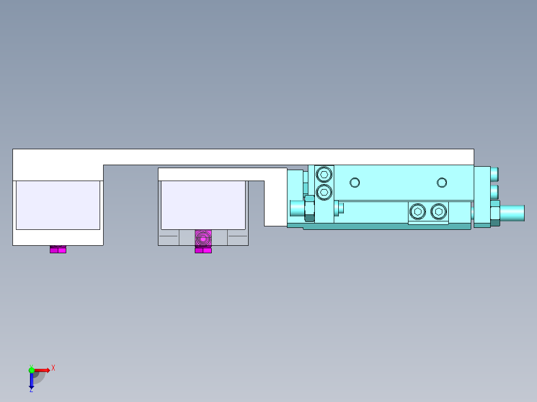 单一变距模组sw16可编辑俯视图