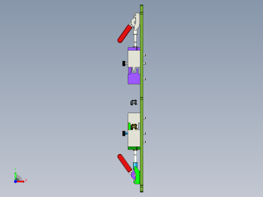 橡胶条手动简易切边工装step前视缩略图