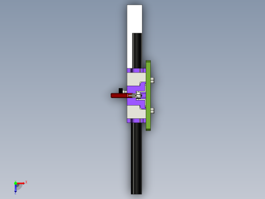 橡胶条手动简易切边工装step俯视缩略图