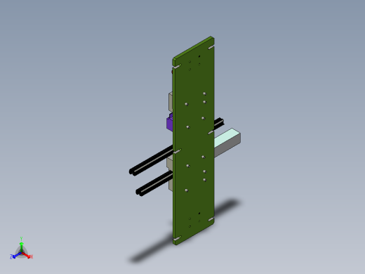 橡胶条手动简易切边工装step正等轴测缩略图