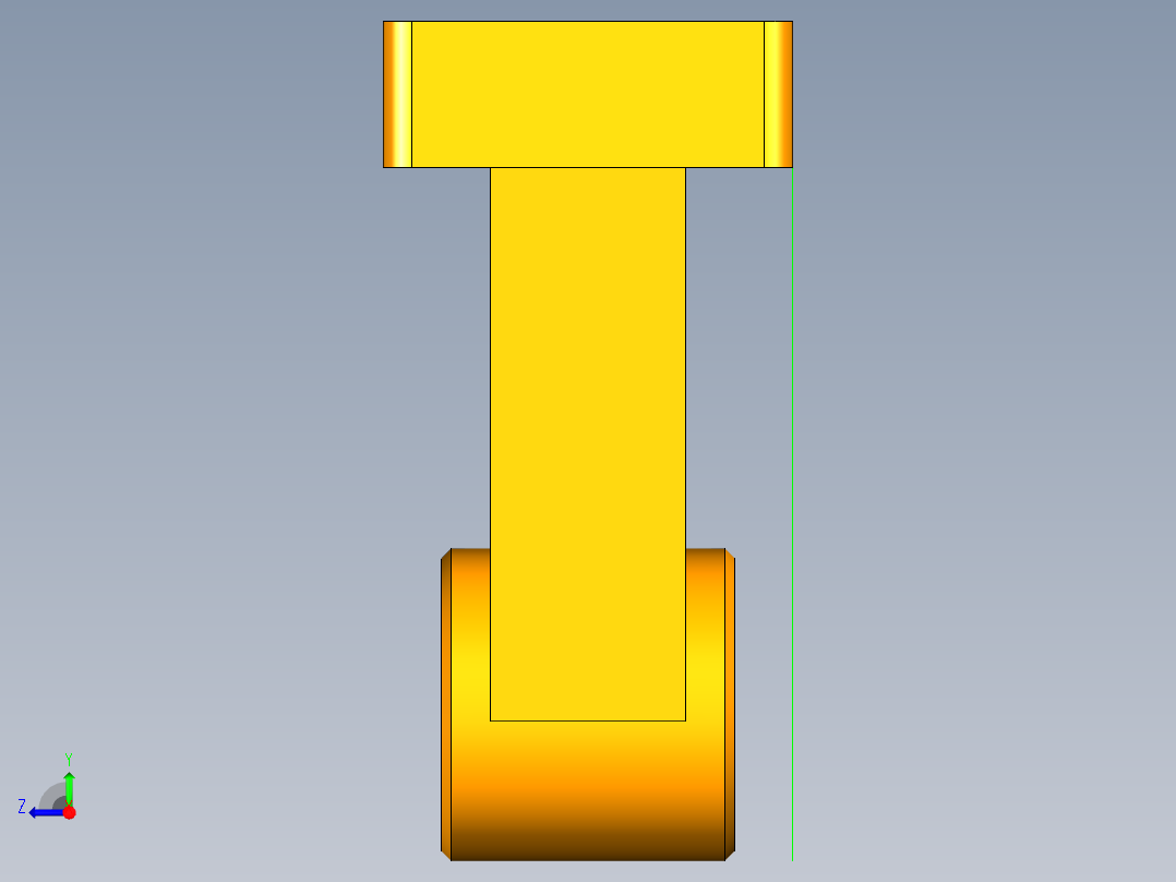 滑轮组模型与工程图右视图