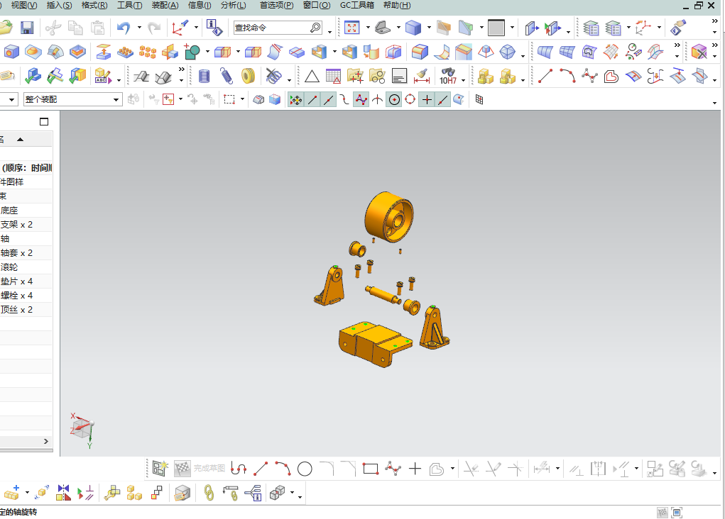 滑轮组模型与工程图