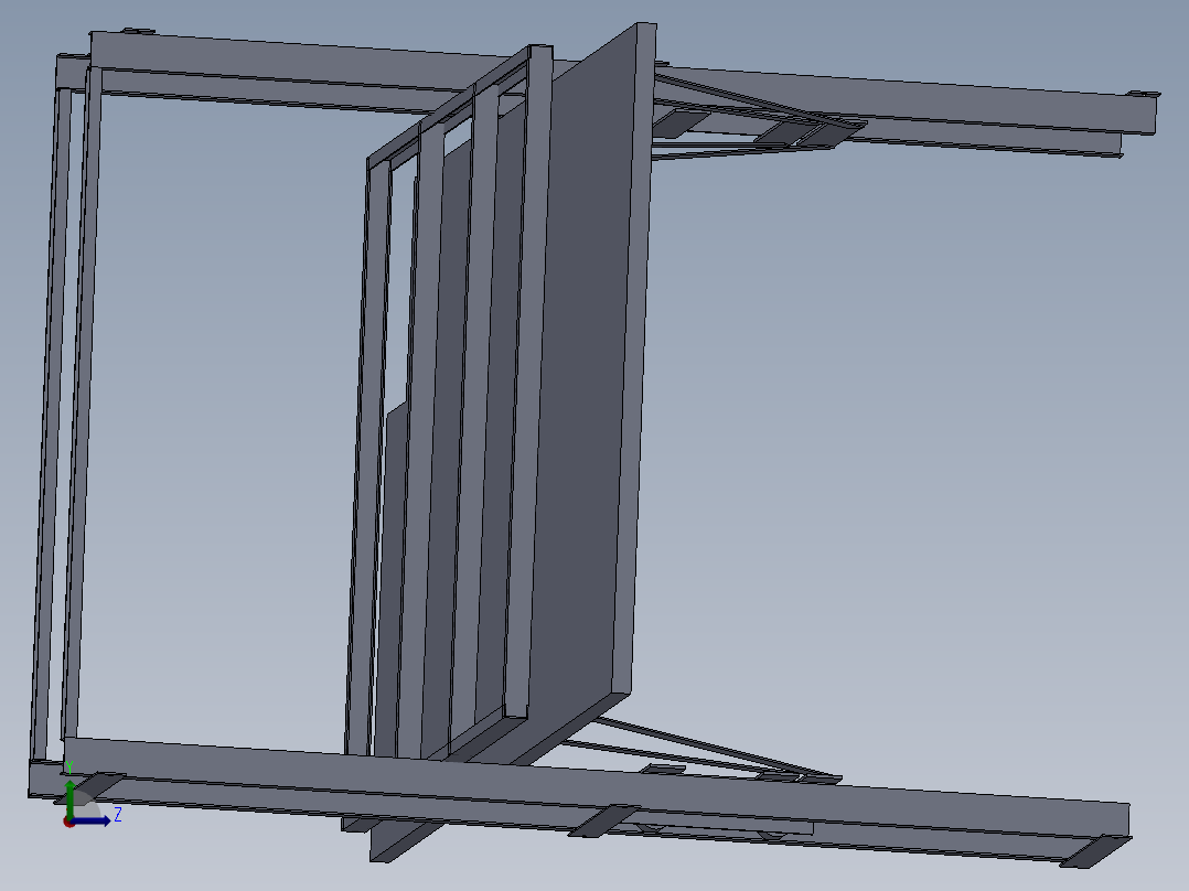 升降平台简易左视图