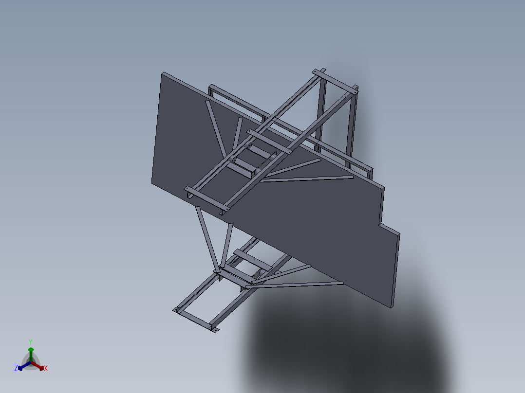 升降平台简易正等轴测图
