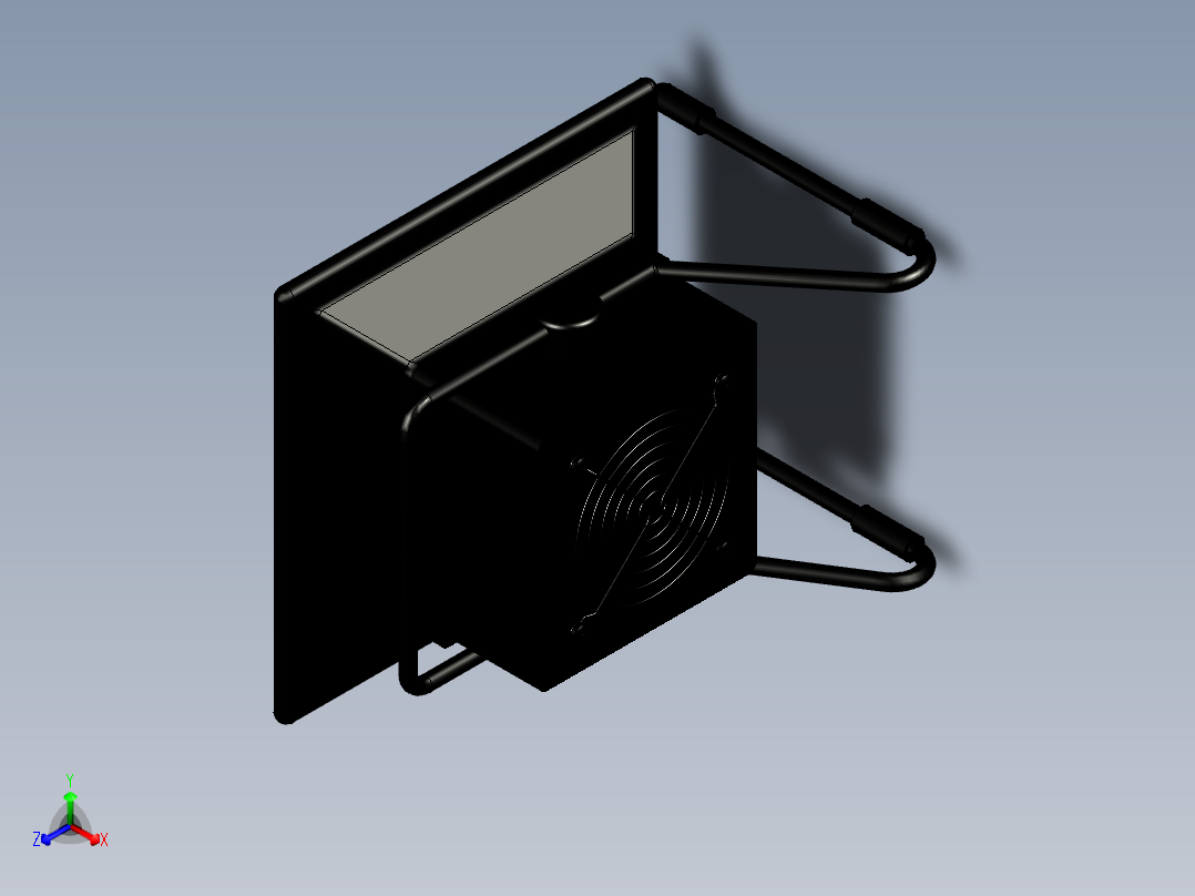 排烟扇模型3D图纸 STP格式