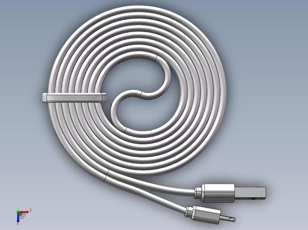 iPhone5数据线俯视图