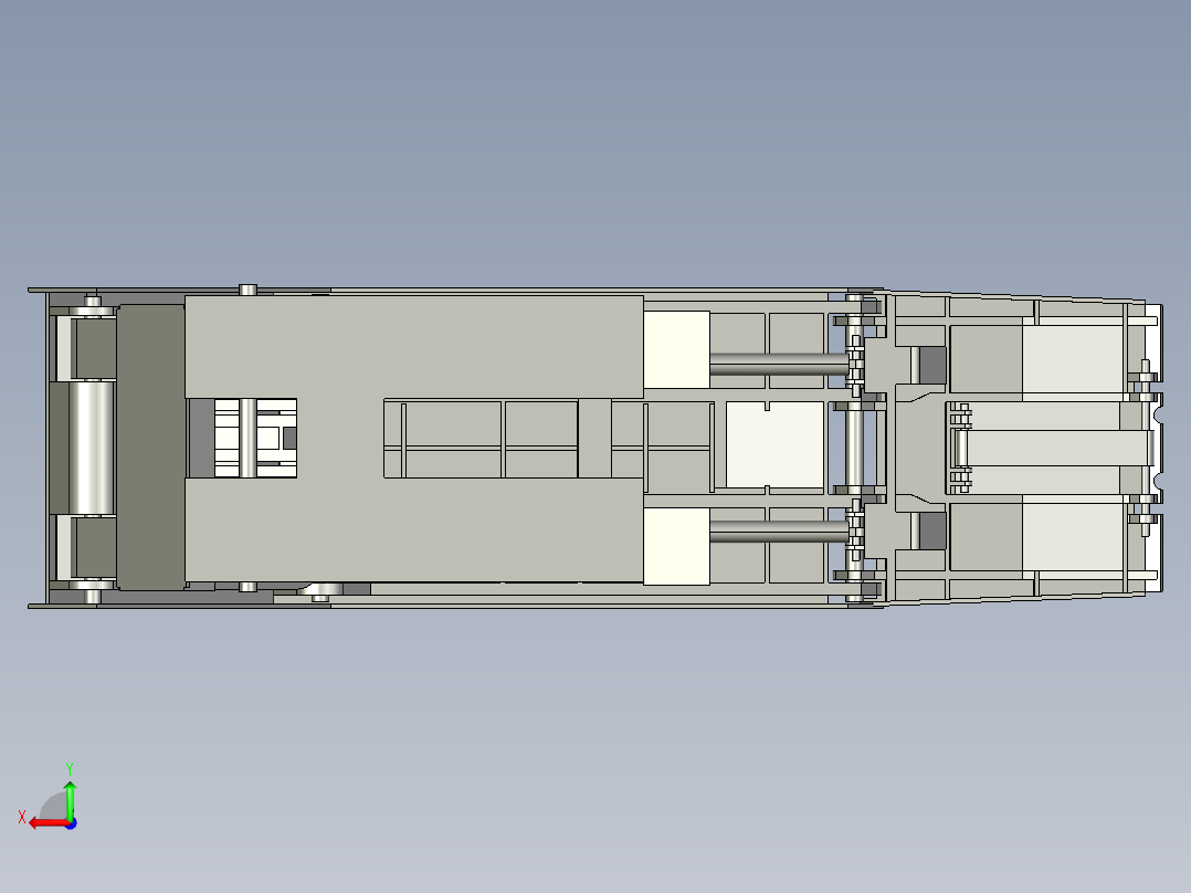 液压支架的设计及有限元分析（毕业设计含proe文件）后视图