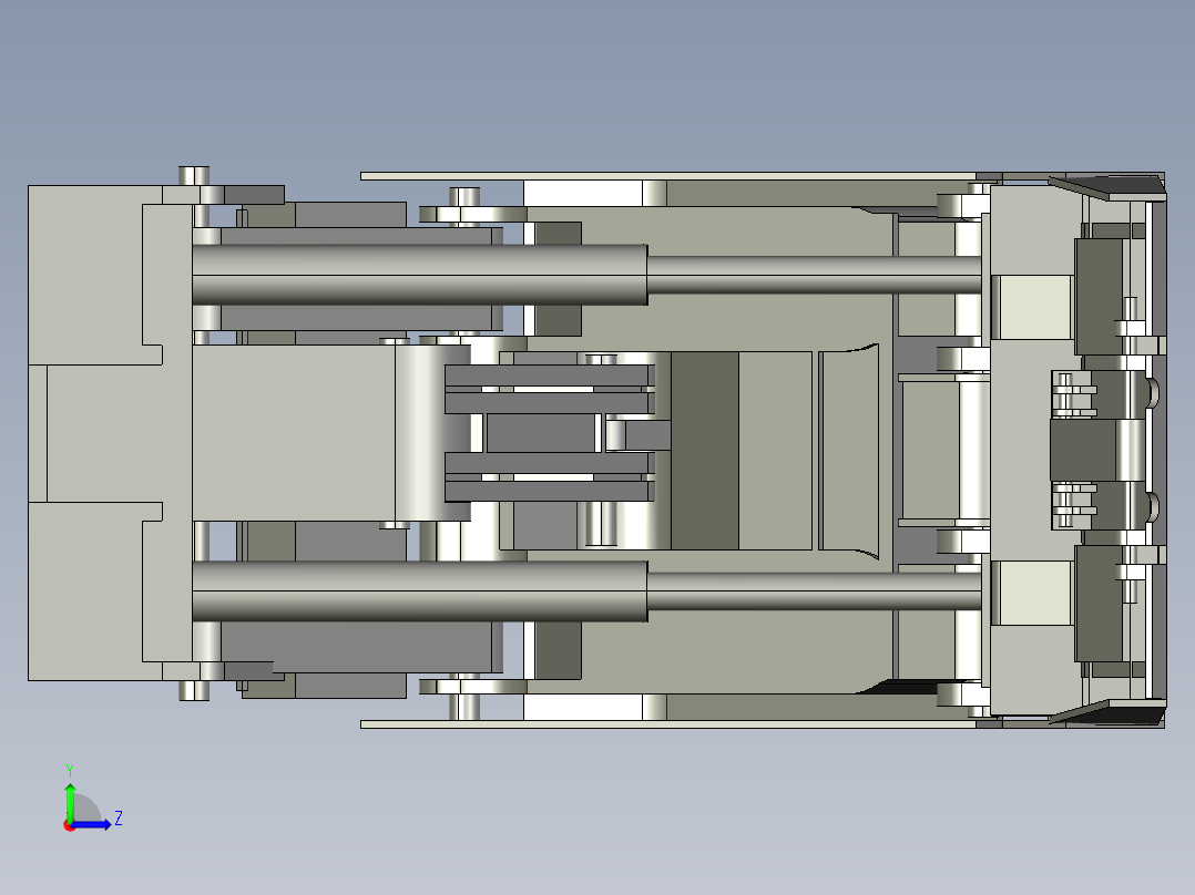 液压支架的设计及有限元分析（毕业设计含proe文件）左视图