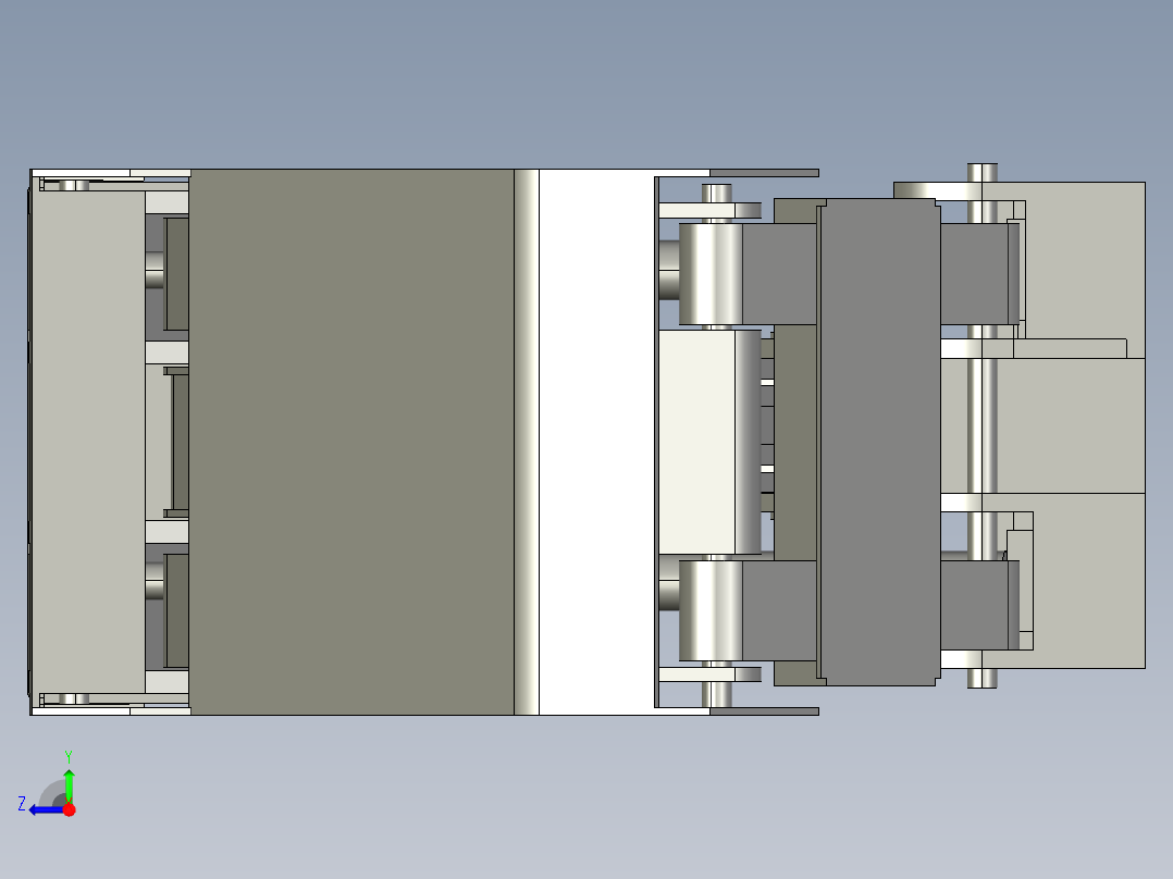 液压支架的设计及有限元分析（毕业设计含proe文件）右视图