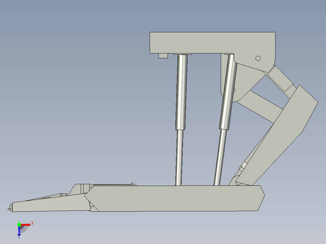液压支架的设计及有限元分析（毕业设计含proe文件）俯视图