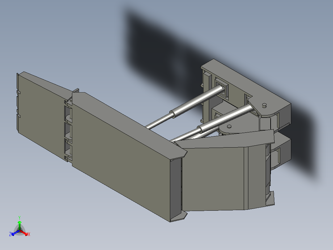 液压支架的设计及有限元分析（毕业设计含proe文件）正等轴测图