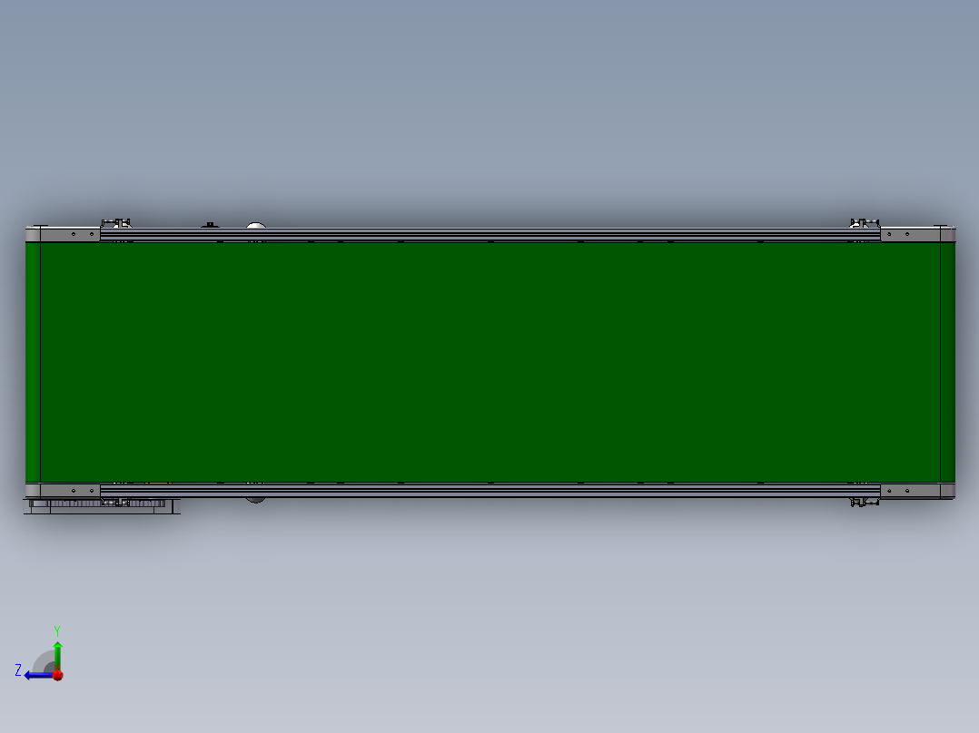 2款型材皮带输送线3d图纸 动力输送机全套3d图 +说明右视图