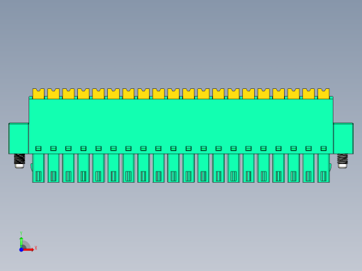 DEGSON 15EDG（公头） 3.5mm 螺钉锁紧，插拔式接线端子 FullPack-15EDGKNM-3.5-20P-14-00AH前视缩略图