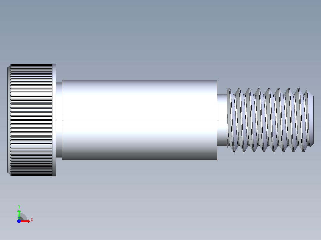 内六角螺螺栓-SB 0.500-13 x1.25前视图