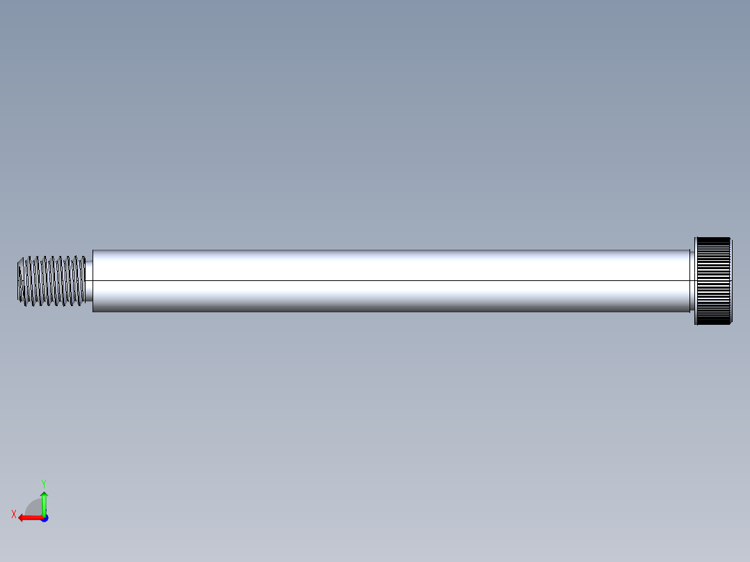 内六角螺螺栓-SB 0.500-13 x6后视图