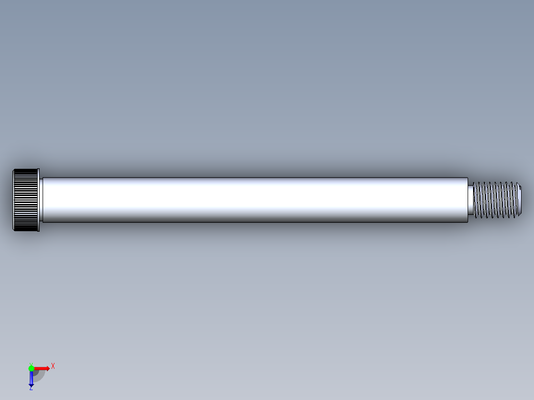 内六角螺螺栓-SB 0.500-13 x6俯视图