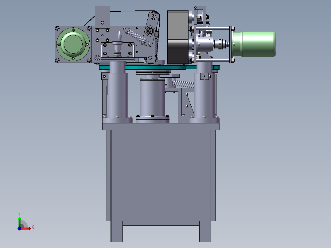 专用机床前视图