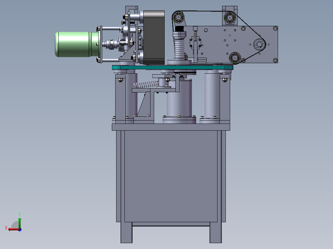 专用机床后视图