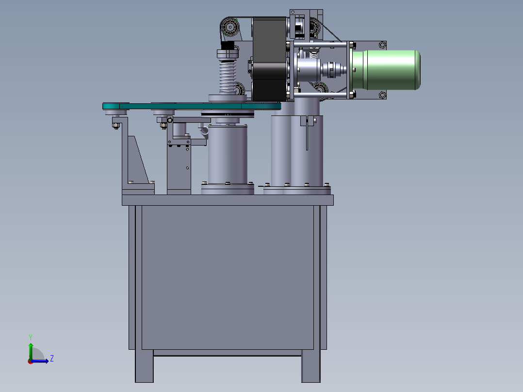 专用机床左视图