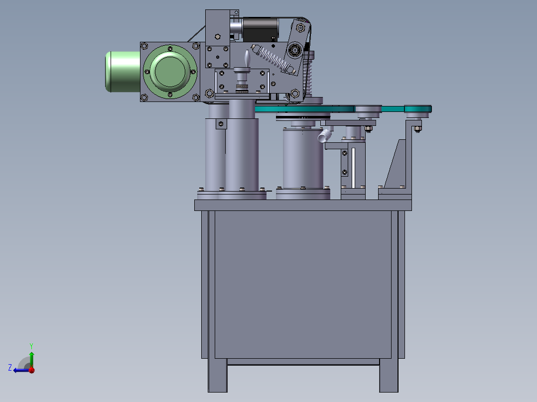 专用机床右视图
